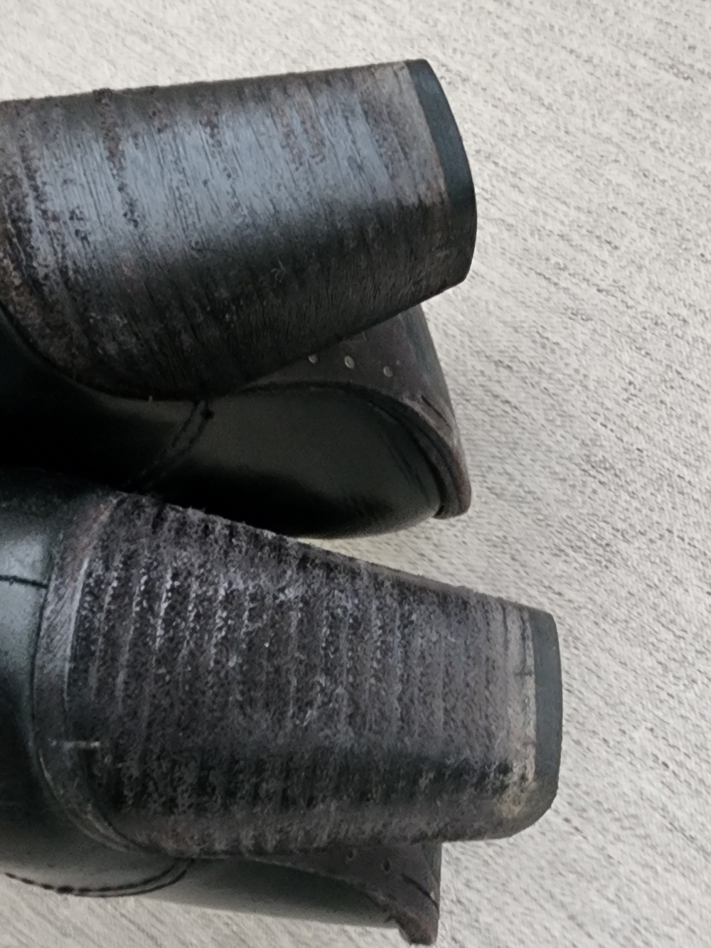 Frye Black Leather and Suede Ankle Booties - Picture 11 of 13